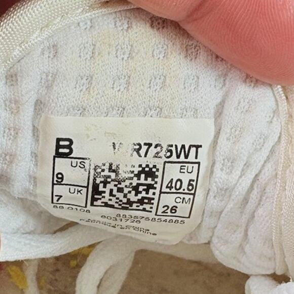 NEW BALANCE Women’s 725 Abzorb Running Shoe Size 9 White Pink/Orange WR725WT - Picture 11 of 11